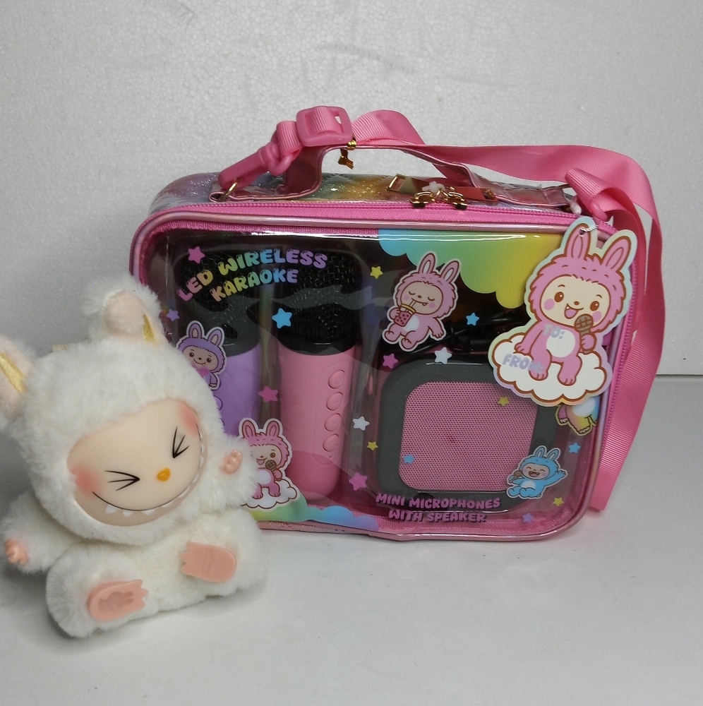 NWOT Labubu Sisi with Kids' LED Karaoke Set